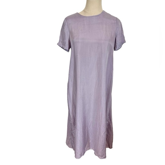 Hatch The James Midi Dress in Lilac Short Sleeve Crewneck Size 1/Small - Picture 5 of 13